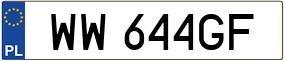Truck License Plate